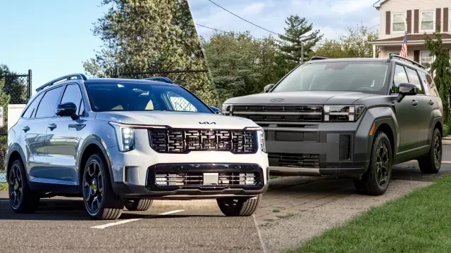 Kia Sorento contro Hyundai Santa Fe: una sfida tra SUV familiari a 3 file di sedili.