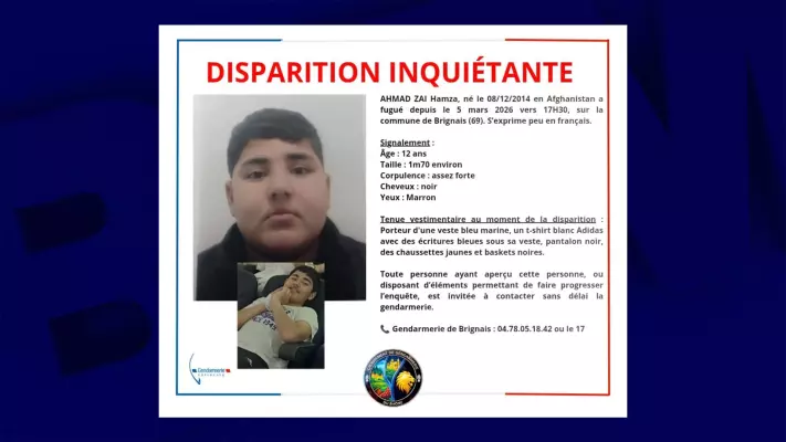 Тревожное исчезновение 12-летнего мальчика в регионе Рона: полиция обратилась к свидетелям с просьбой предоставить информацию.